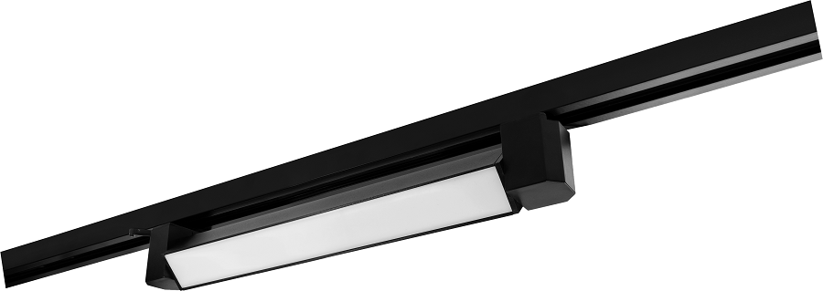 Трековый поворотный однофазный светильник ART MONOLIT черный 20W 4000K 335x34x46мм