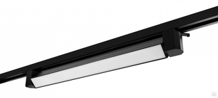 Трековый поворотный однофазный светильник ART MONOLIT черный 30W 4000K 470x34x46мм #1