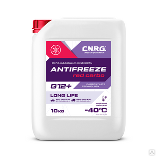 Антифриз C.N.R.G. Antifreeze Red Carbo G12+ (канистра 10 кг) 