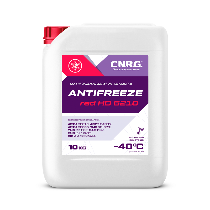 Антифриз C.N.R.G. Antifreeze Red HD 6210 (канистра 10 кг)