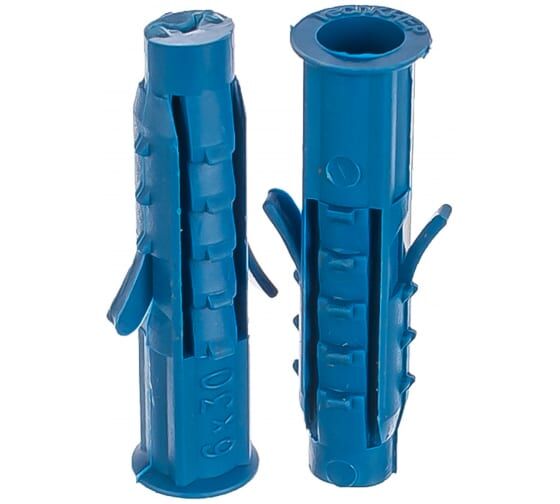 Дюбель распорный Чапай 10х60 шипы-усы (синие) (250 шт) Tech-KREP