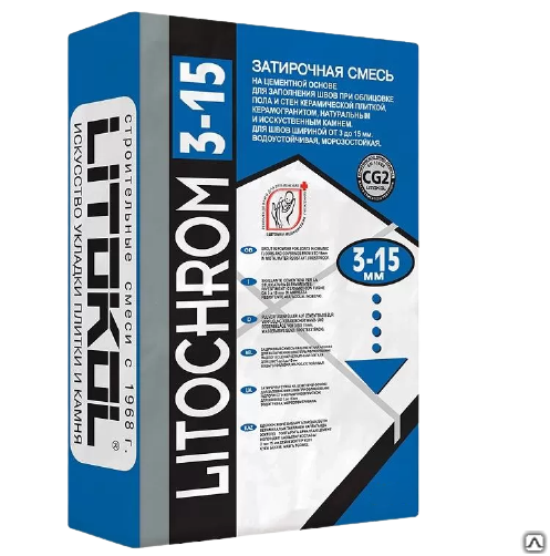Затирка Litochrom Литохром 3-15 С.90 красно-корничевый 25 кг Litokol Литокол