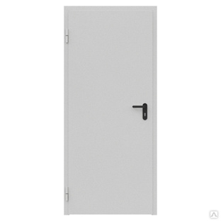 Дверь металлическая противопожарная EIS60 остекленная, металл 1,2 мм, однополая 