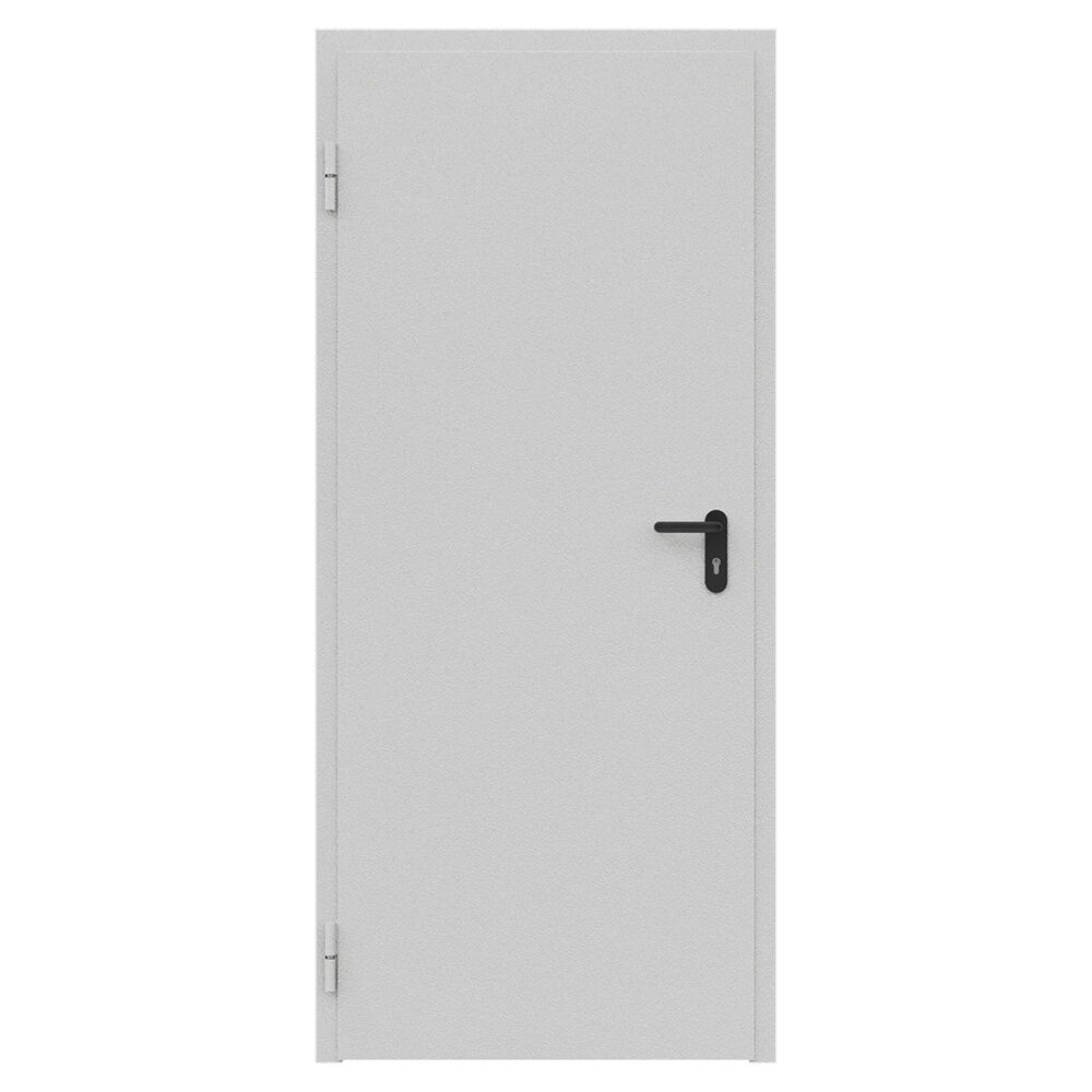 Дверь металлическая противопожарная EIS60 остекленная, металл 1,2 мм, однополая
