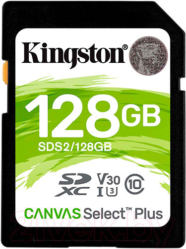 Карта памяти Kingston SDXC, 128 GB, C10 (SDS2/128GB) SDXC 128 GB C10 (SDS2/128GB)