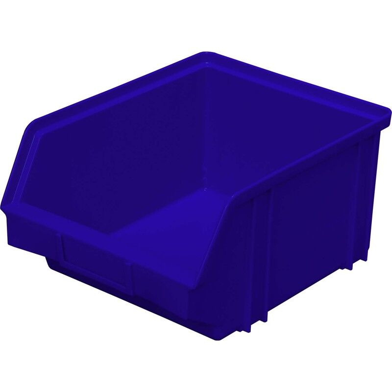 Ящик (лоток) универсальный полипропиленовый 290x230x150 мм синий морозостойкий NoName