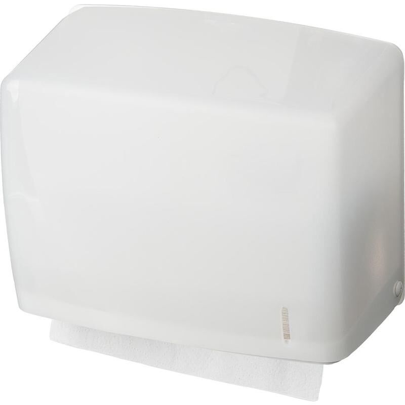 Диспенсер для листовых полотенец пластиковый белый (код производителя R1318TW) NoName