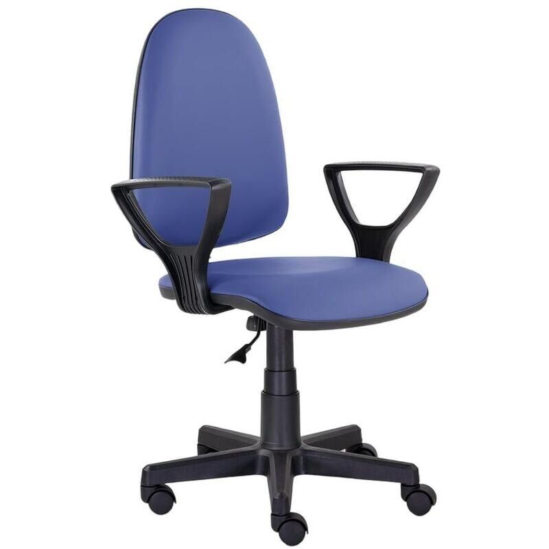 Кресло офисное Prestige O синее (искусственная кожа, пластик) NoName