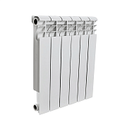 Радиатор биметаллический STOUT ALPHA 500 4 секции бок. подкл (белый RAL 9016)/SRB-2310-035010/