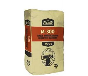 Цементно-песчаная смесь Суффикс ФС-34 М-200 25 кг (60шт/П)