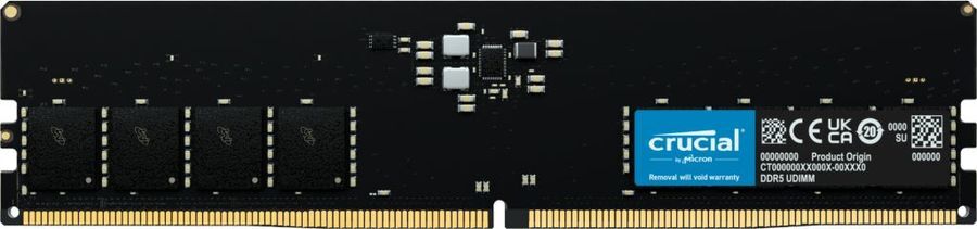 Оперативная память Crucial Crucial CT16G48C40U5/16GB / PC5-38400 DDR4 UDIMM-4800MHz DIMM/в комплекте 1 модуль