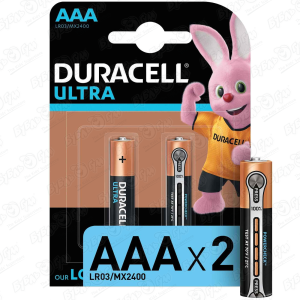 Батарейки Duracell Ultra Power AAA 2 шт DURACELL