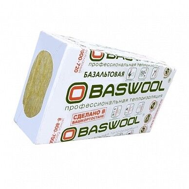 Теплоизоляция BASWOOL ФАСАД 120 (1200х600х100) 0,216 м3/уп