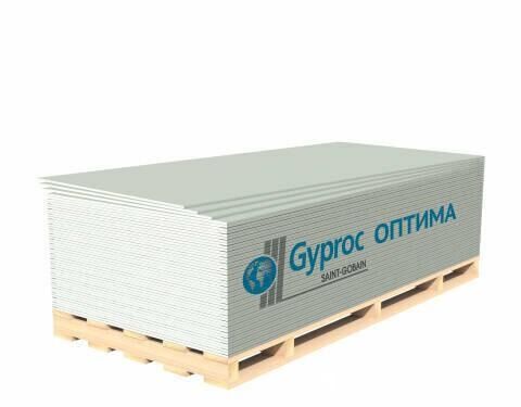 Гипсокартон ГКЛ GYPROC "Оптима", 12,5х1200х1950 мм / 88701