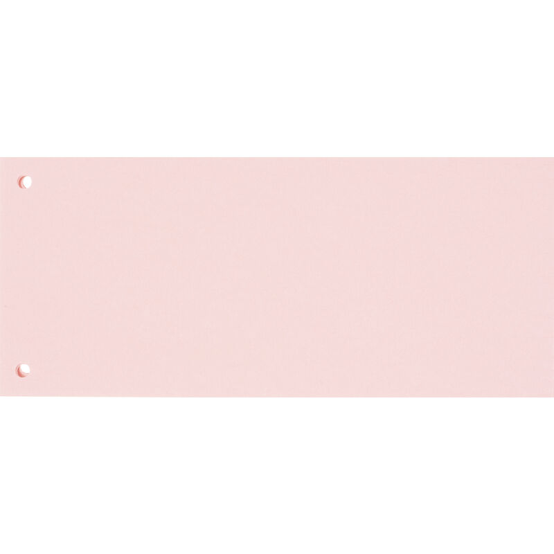 Разделитель листов картонный Комус 100 листов по цветам розовый (105x240 мм)