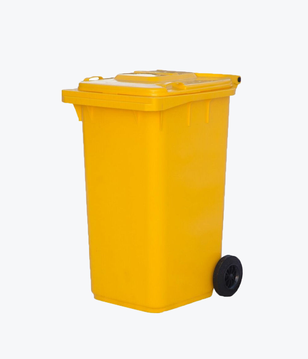 Ёмкость-контейнер для временного хранения медицинских отходов 120 л с педалью Б желтый