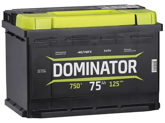 Аккумулятор Dominator 75Ah О.П