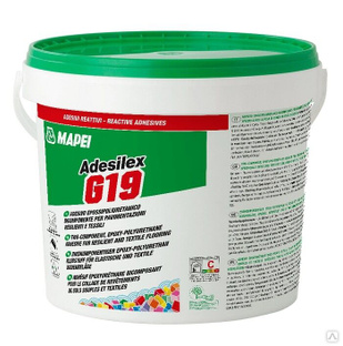 Клей эпоксидно-полиуретановый Mapei Adesilex G19 для линолеума и ПВХ покрытий бежевый 10 кг 