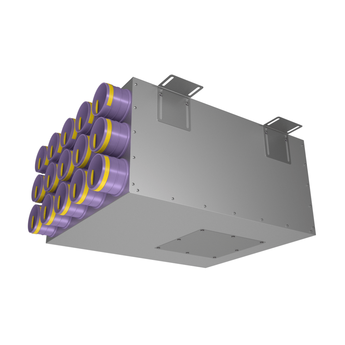 Коллектор воздухораспределительный металлический на 15 выходов Provent KV 200/90х15