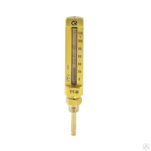 Термометр жидкостной ТТ-В-150 120С L=150 G1/2" прям вибр 150/150 Росма 00000005341 