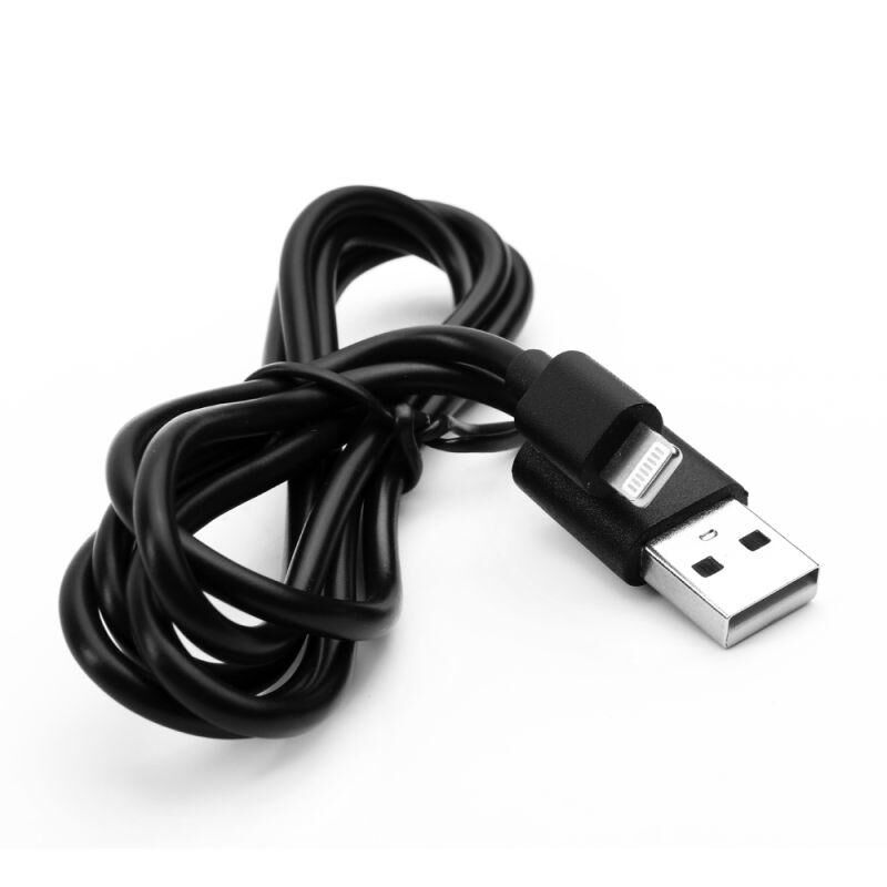 Кабель USB ELX-CDC03P-C02 ПРОМО USB-Lightning 2А 1м зарядка+передача данных пакет черн. ERGOLUX 15092 Ergolux