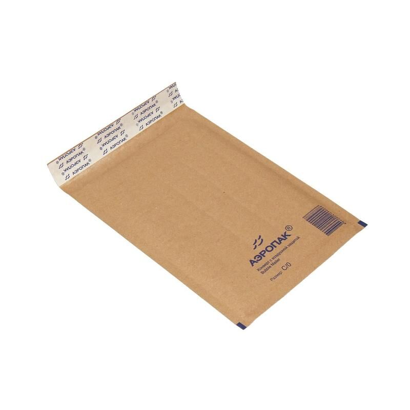 Крафт пакет с воздушной прослойкой 17x22 см (100 штук в упаковке) NoName