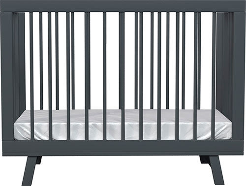 Кроватка для новорожденного Lilla Aria, темно-серая Aria темно-серая