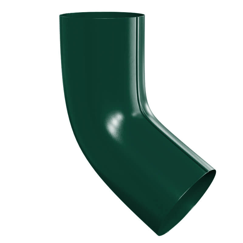 Колено трубы водостока d100 мм 60 градусов RAL 6005 Зеленый металлическое Металл Профиль