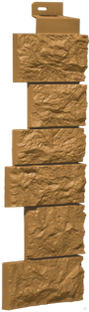 Угол наружный Дикий камень Песочный 485х143 