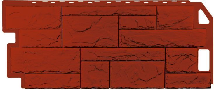 Фасадная панель FINEBER Камень Природный Красно-Коричневый 1085х447 Fineber Файнбир