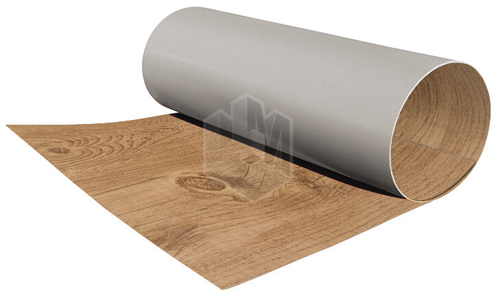 Гладкий лист рулонной стали Светлое Дерево 3D Printech ширина 1,25 м 0,45 мм Корея