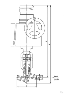 Клапан регулирующий шиберный 976-175-Эб-01 Ду 175 Ру 235 