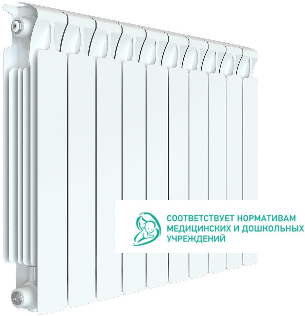РИФАР Монолит радиатор биметаллический 3/4" 500 мм (10 секций) / RIFAR Mono