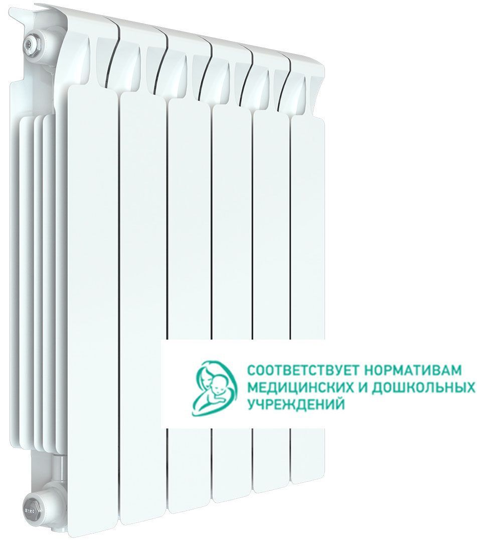 РИФАР Монолит радиатор биметаллический 3/4" 500 мм (6 секций) / RIFAR Monol