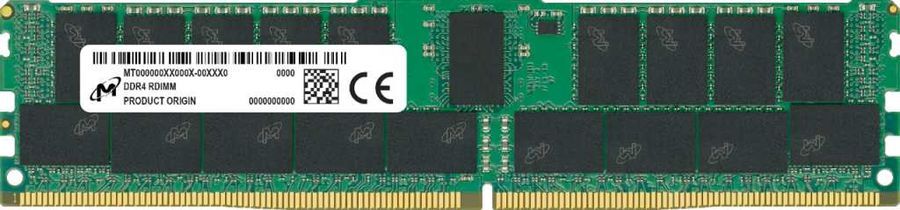 Оперативная память Micron Micron MTA36ASF8G72PZ-3G2F1/64GB Registered/ PC4-25600 DDR4 RDIMM-3200MHz DIMM/в комплекте 1 м