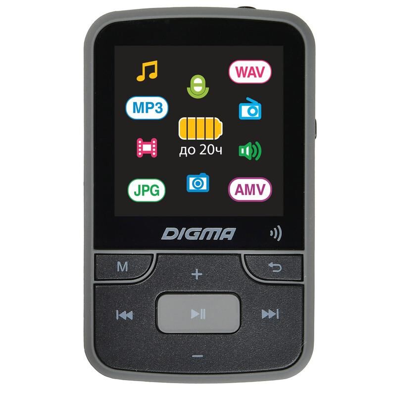 Плеер MP3 Digma Z4 BT 16Gb черный