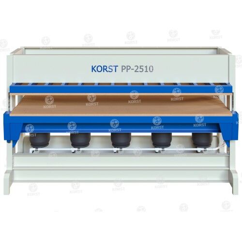 Холодный пневматический пресс Korst PP-2515 для склеивания и облицовки заготовок