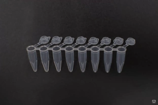 ПЦР-пробирка 0.2ml 8-strip PCR tube with optical Flat 8-strip caps, NATURE 