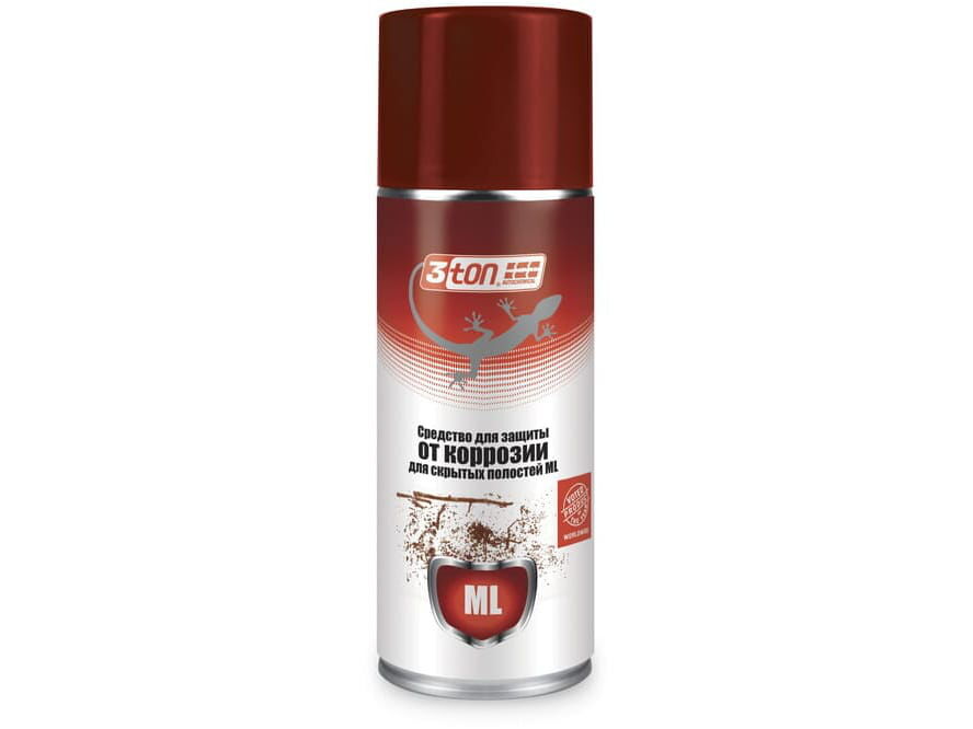 Защита от коррозии для скрытых полостей 3TON spray, 520мл