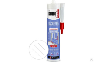 Герметик силиконовый KUDO универсальный бесцветный 280 мл / KSK-100 