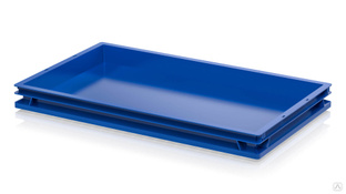 Ящик (лоток) для хлеба, овощей и фруктов сплошной синий 