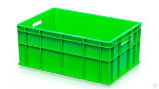 Ящик для молока, мяса, овощей и фруктов сплошной светло-зеленый 