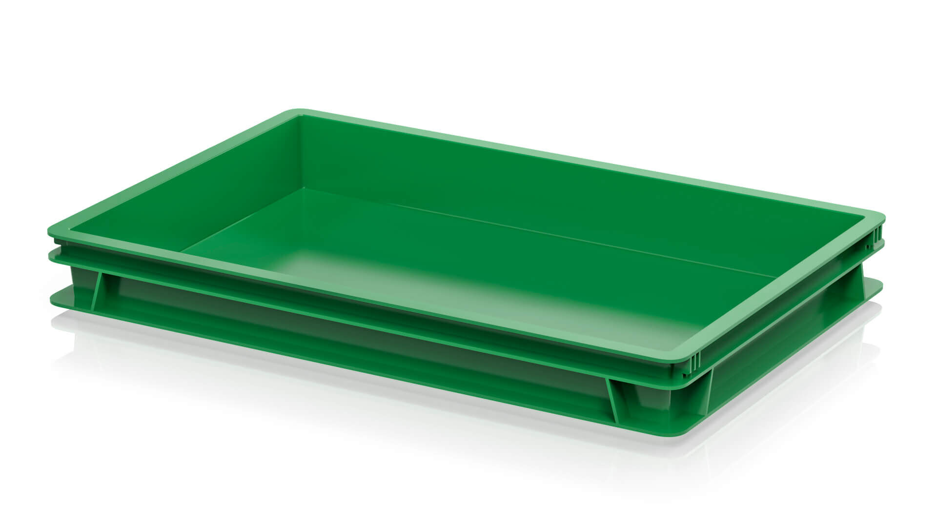 Ящик для полуфабрикатов сплошной зеленый