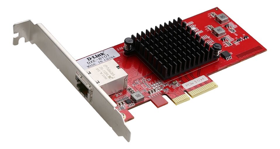 Сетевая карта D-Link D-Link DXE-810T/B1A PCI-Express 3.0 среда передачи данных кабель 10 Gbps