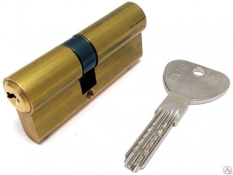 Цилиндровый механизм для замка Titan K56 ключ-ключ 62 мм 31/31 латунь