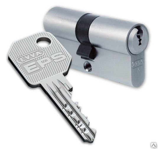 Цилиндровый механизм для замка Evva EPS ключ-ключ 127 мм 61/66 латунь