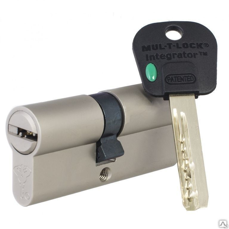 Цилиндровый механизм для замка Mul-T-Lock Integrator ключ-ключ 71 мм 33/38 никель