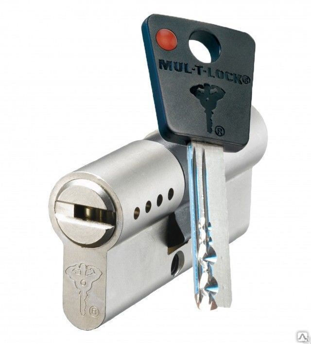 Цилиндровый механизм для замка Mul-T-Lock 7x7 ключ-ключ 81 мм 31/50 никель