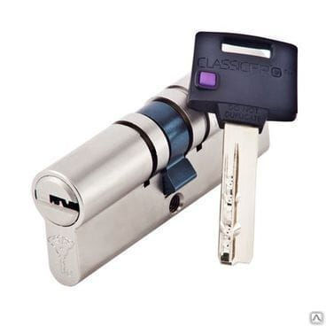 Цилиндровый механизм для замка Mul-T-Lock Classic Pro ключ-ключ 100 мм 40/60 никель