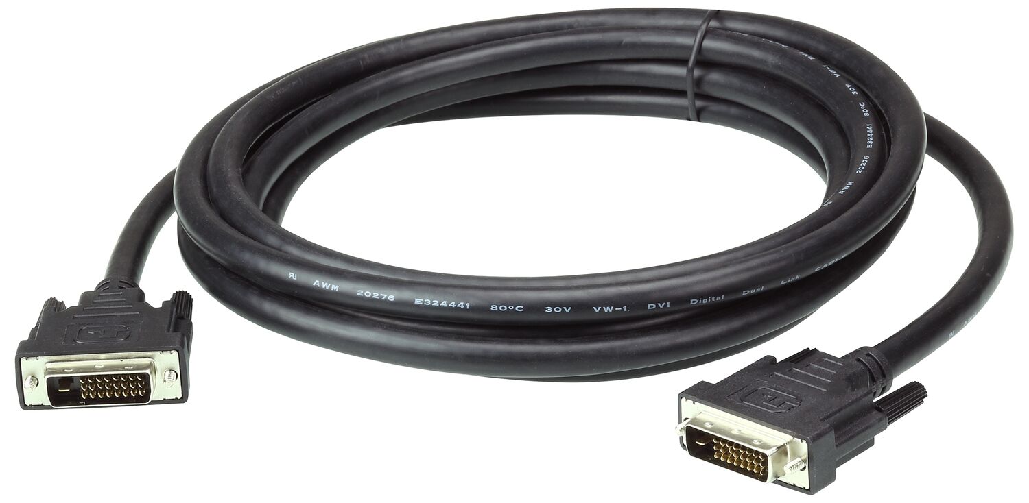 Интерфейсный кабель Aten Интерфейсный кабель Aten 2L-7D03DD Вилки кабеля DVI-D Длина кабеля 3м.